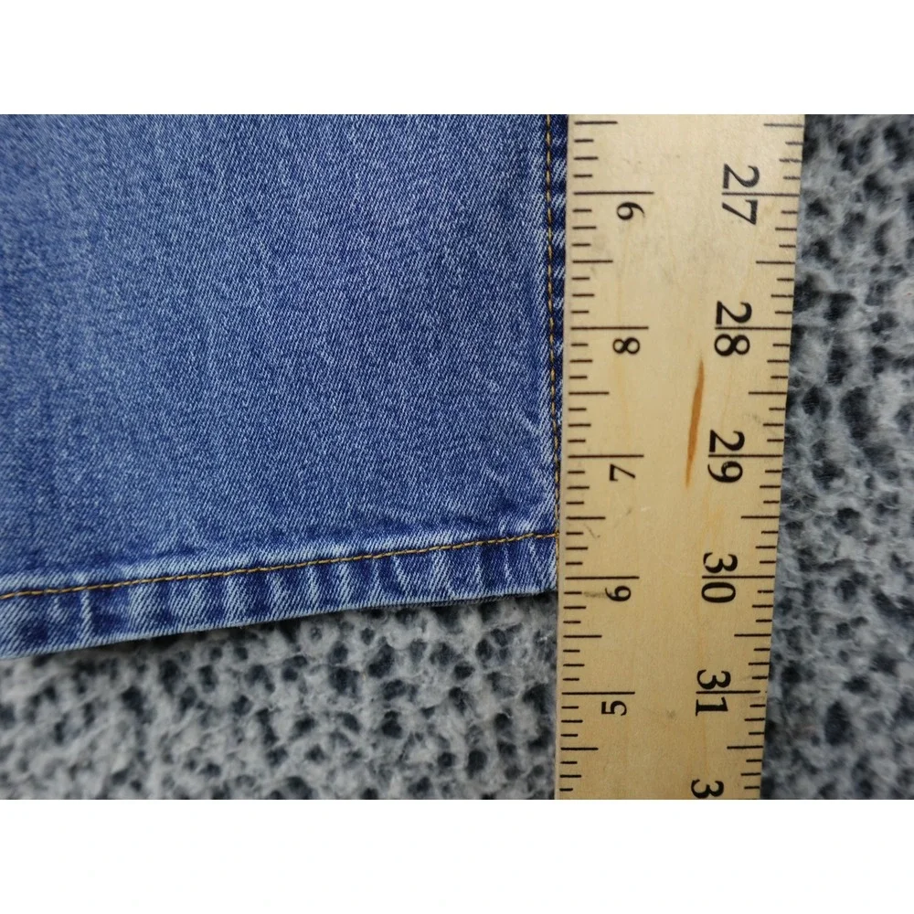 Levis 505 Straight Leg Jeans Mens 32x32 Blue Medium Wash Classic Denim Workwear